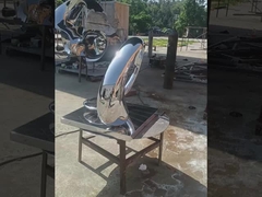 Διάσημα αφηρημένα γλυπτά ύφους μετάλλων σύγχρονα για την εσωτερική διακόσμηση