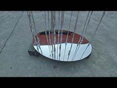 Γυαλισμένο Ανοξείδωτο Ατσάλι Αφηρημένος Βάτραχος,Διακοσμητικά Κήπου Ζώων